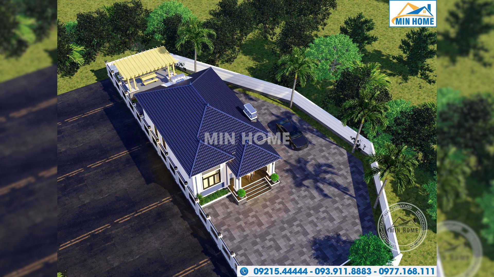 thiet ke nha cap 4 mai nhat 3 phong ngu gia re dep tien nghi mn05532 6