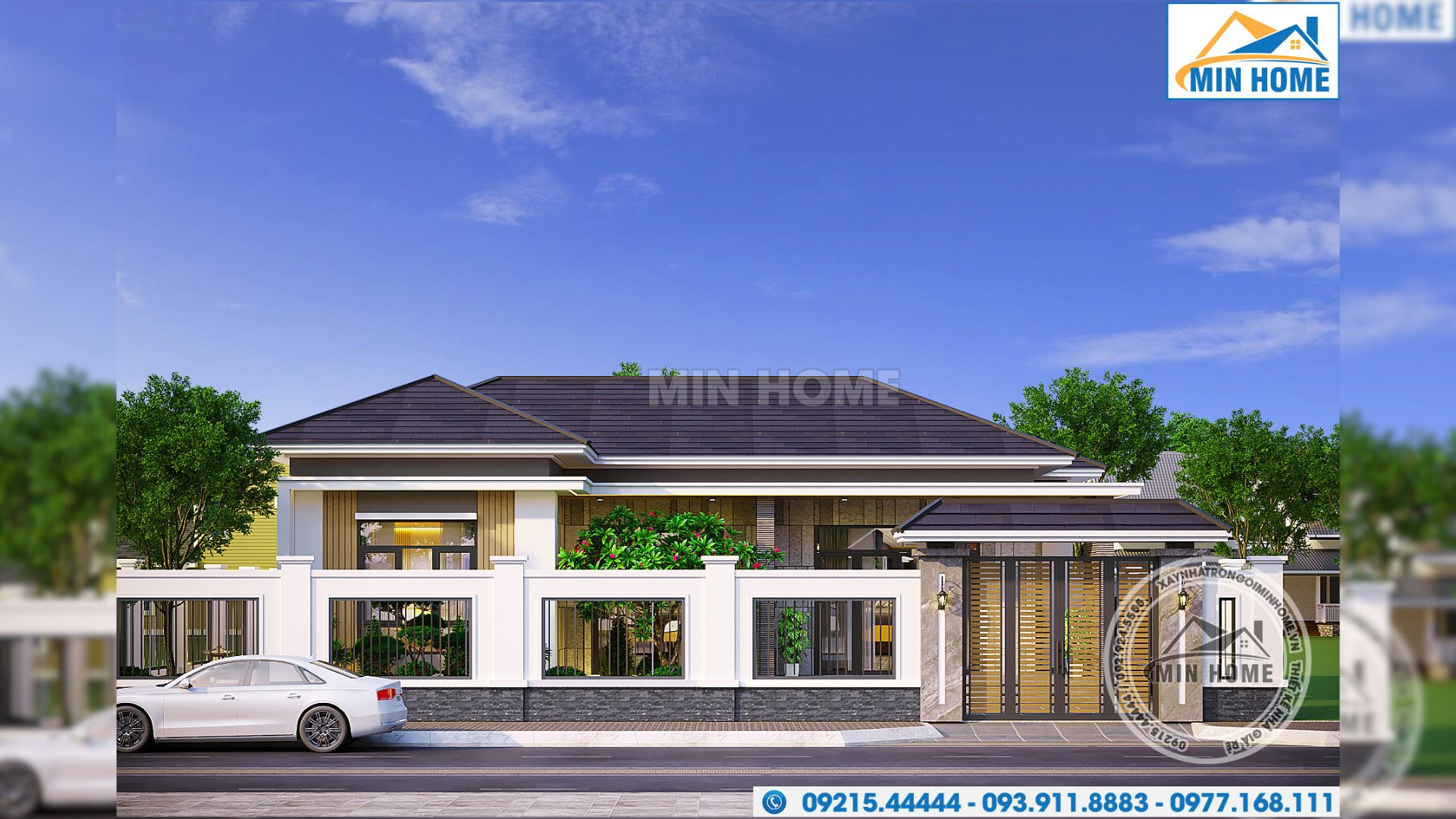 mau nha cap 4 mai nhat dep sang trong tinh te den tung chi tiet mn05625 12a