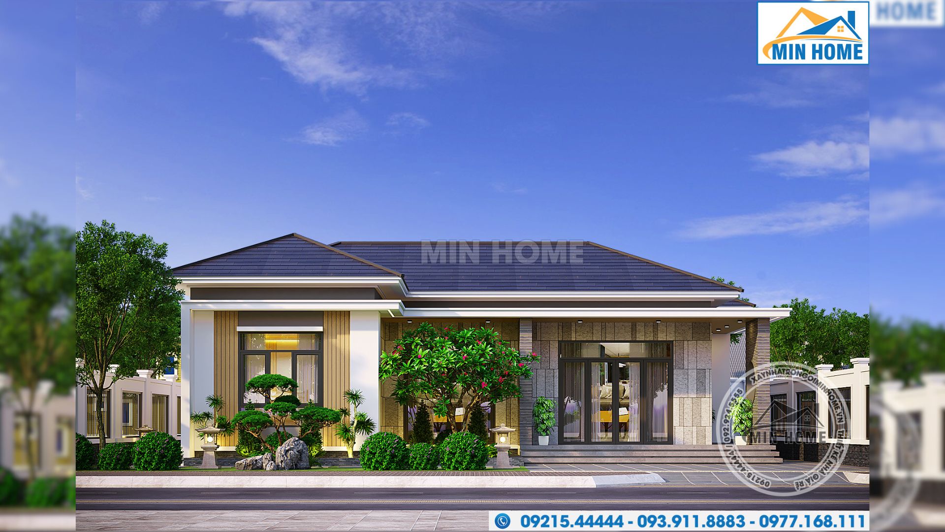 mau nha cap 4 mai nhat dep sang trong tinh te den tung chi tiet mn05625 8