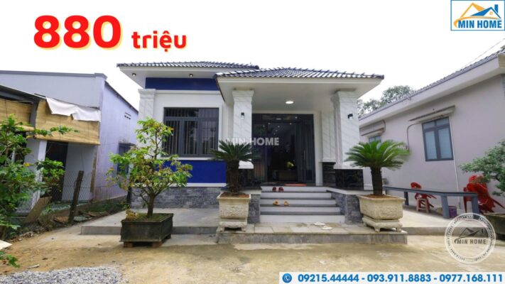 ngoi nha vuon 880 trieu thiet ke 3 phong ngu rong va tien nghi 1