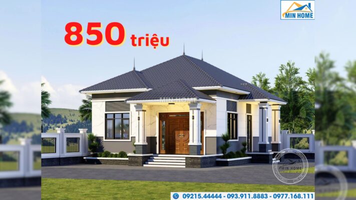 thiet ke mau nha cap 4 mat tien 11m hien dai toi uu chi phi