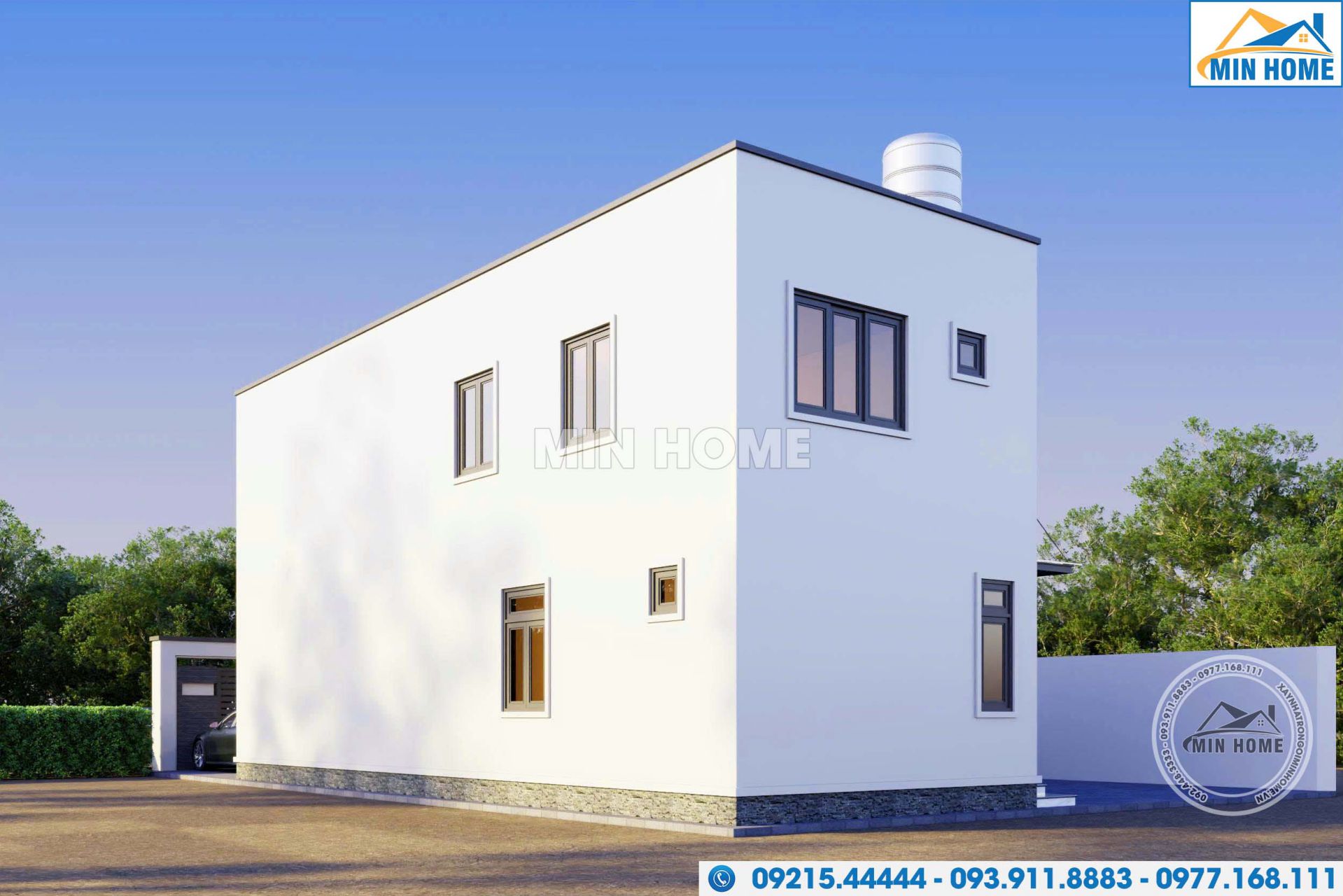 mau nha pho 2 tang hien dai dep mat chi phi xay dung sieu tiet kiem mn05638 4