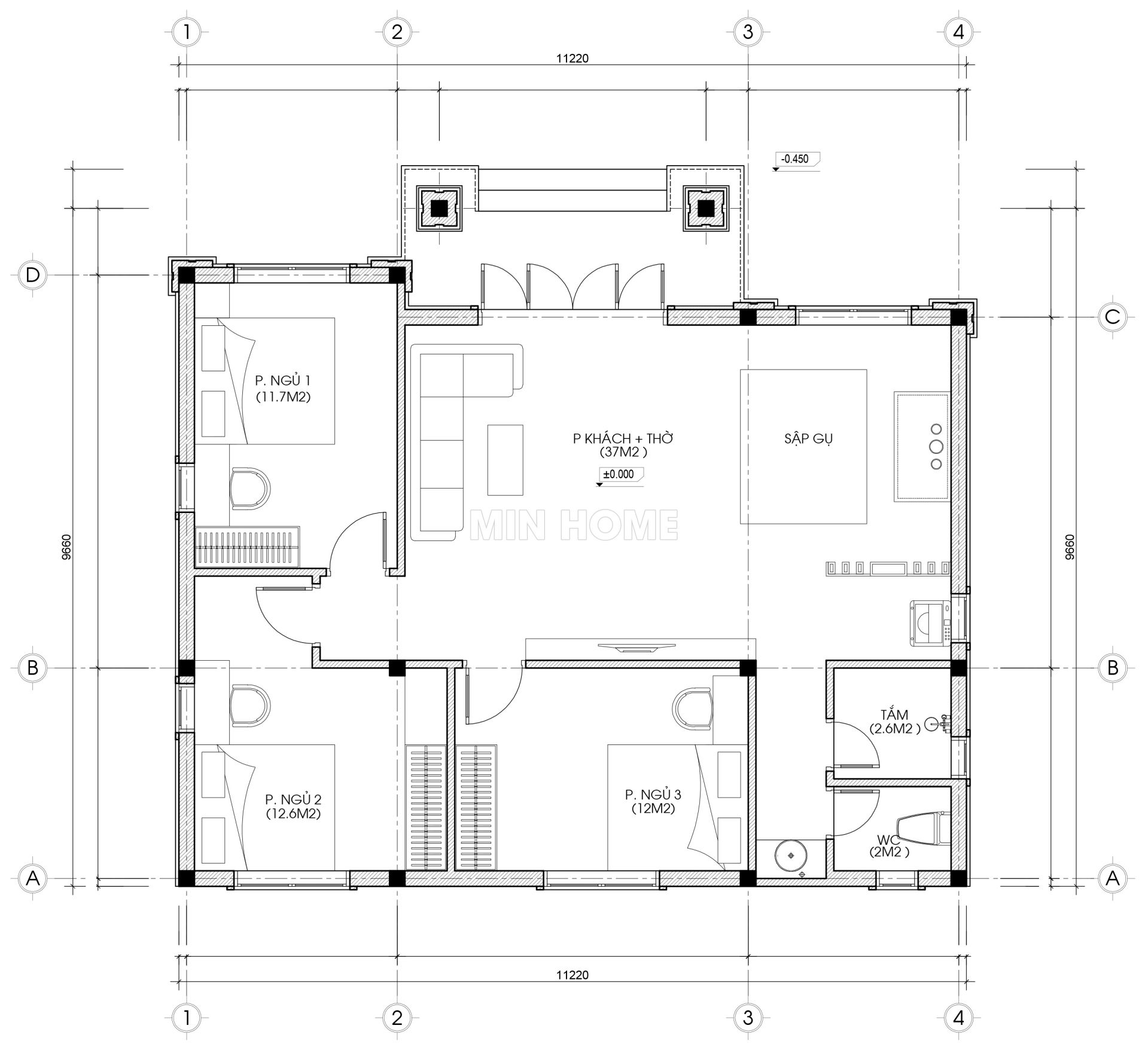 nha cap 4 mai nhat dep gia re cua min home voi 3 phong ngu dep 21