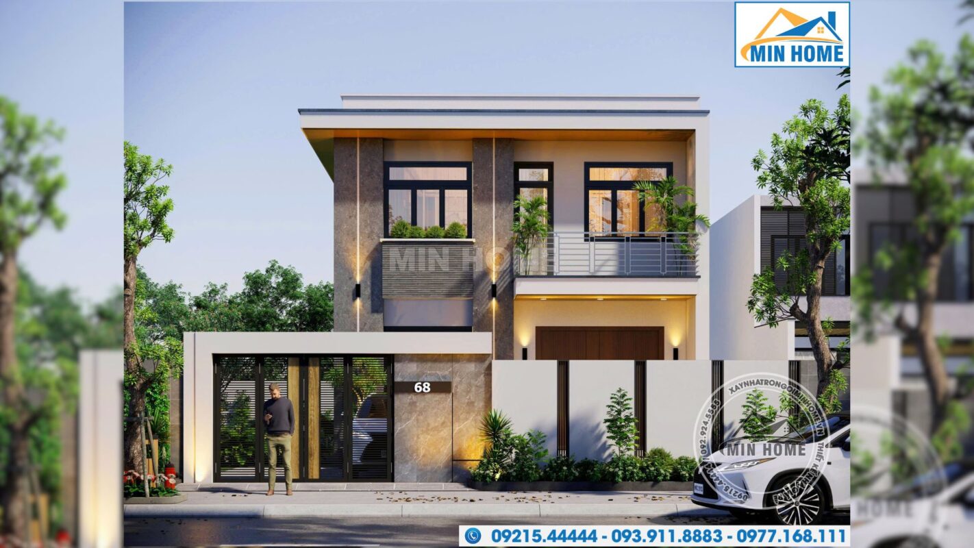 mau nha 2 tang mai bang 4 phong ngu dep hien dai cong nang vuot troi mn05809 87