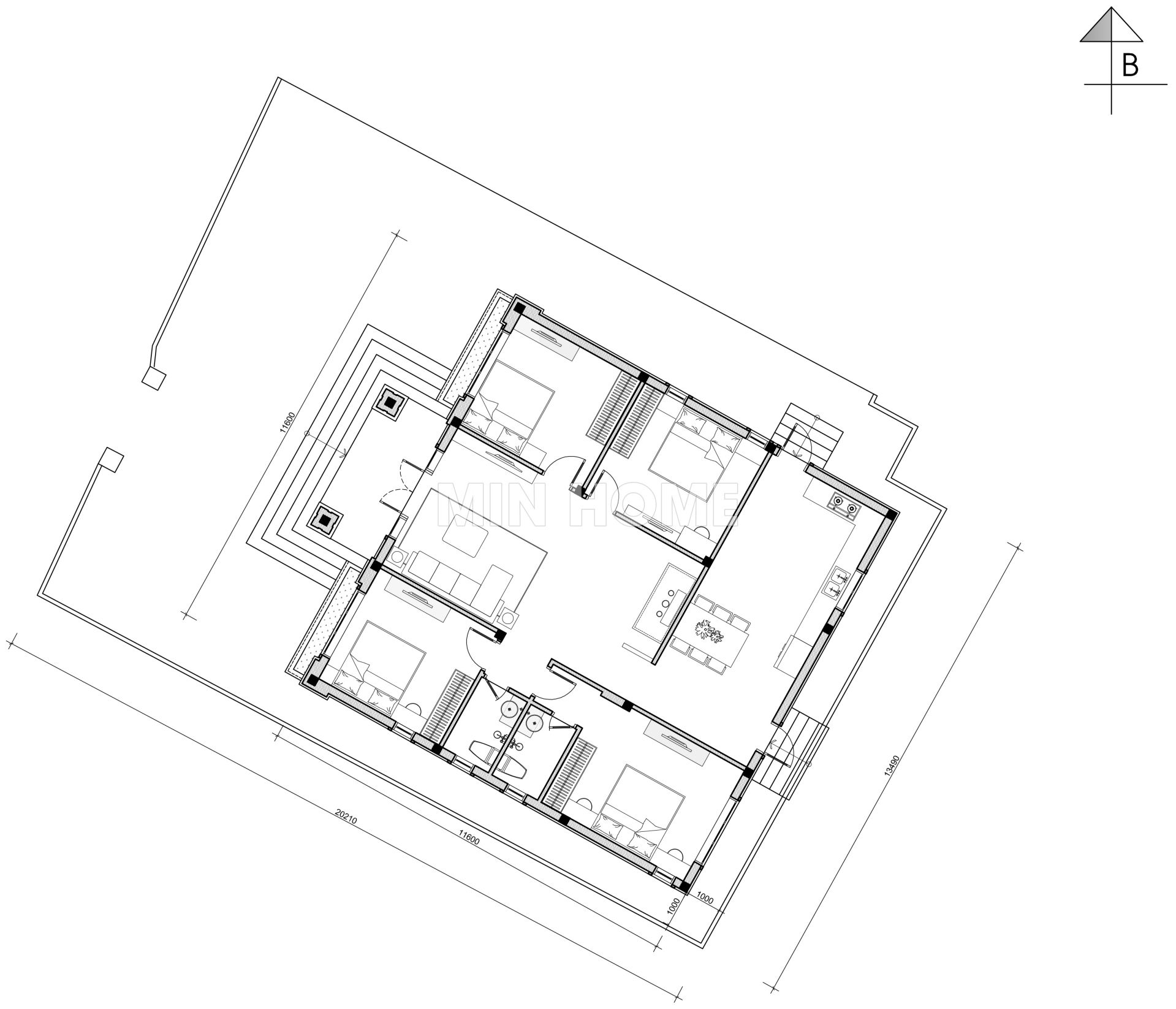 tuyet pham nha cap 4 hien dai co chi phi toi uu tu min home 13 tuyet pham nha cap 4 hien dai co chi phi toi uu tu min home 13