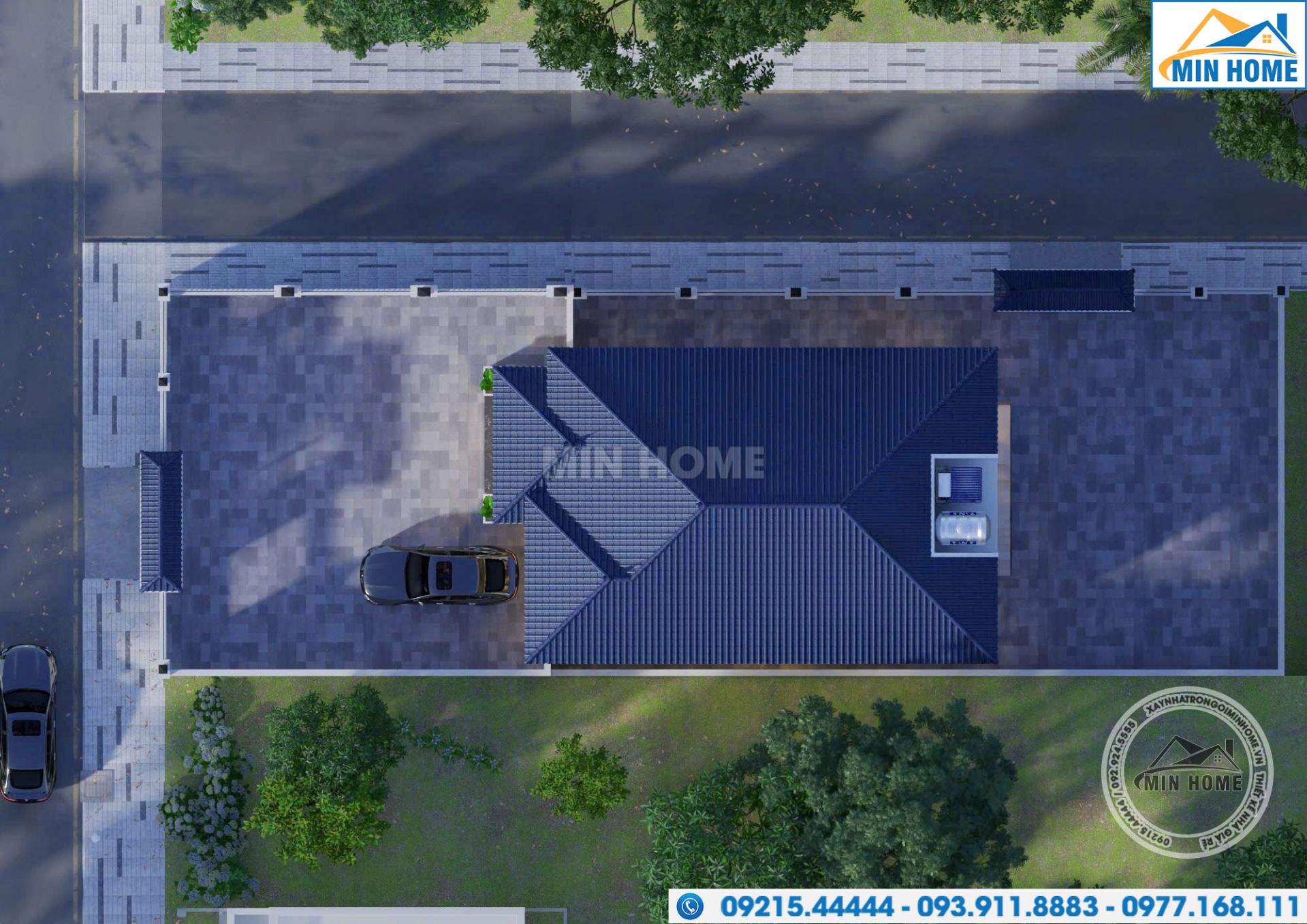 ban thiet ke kien truc nha 1 tang 1 ham dep o lam dong 13