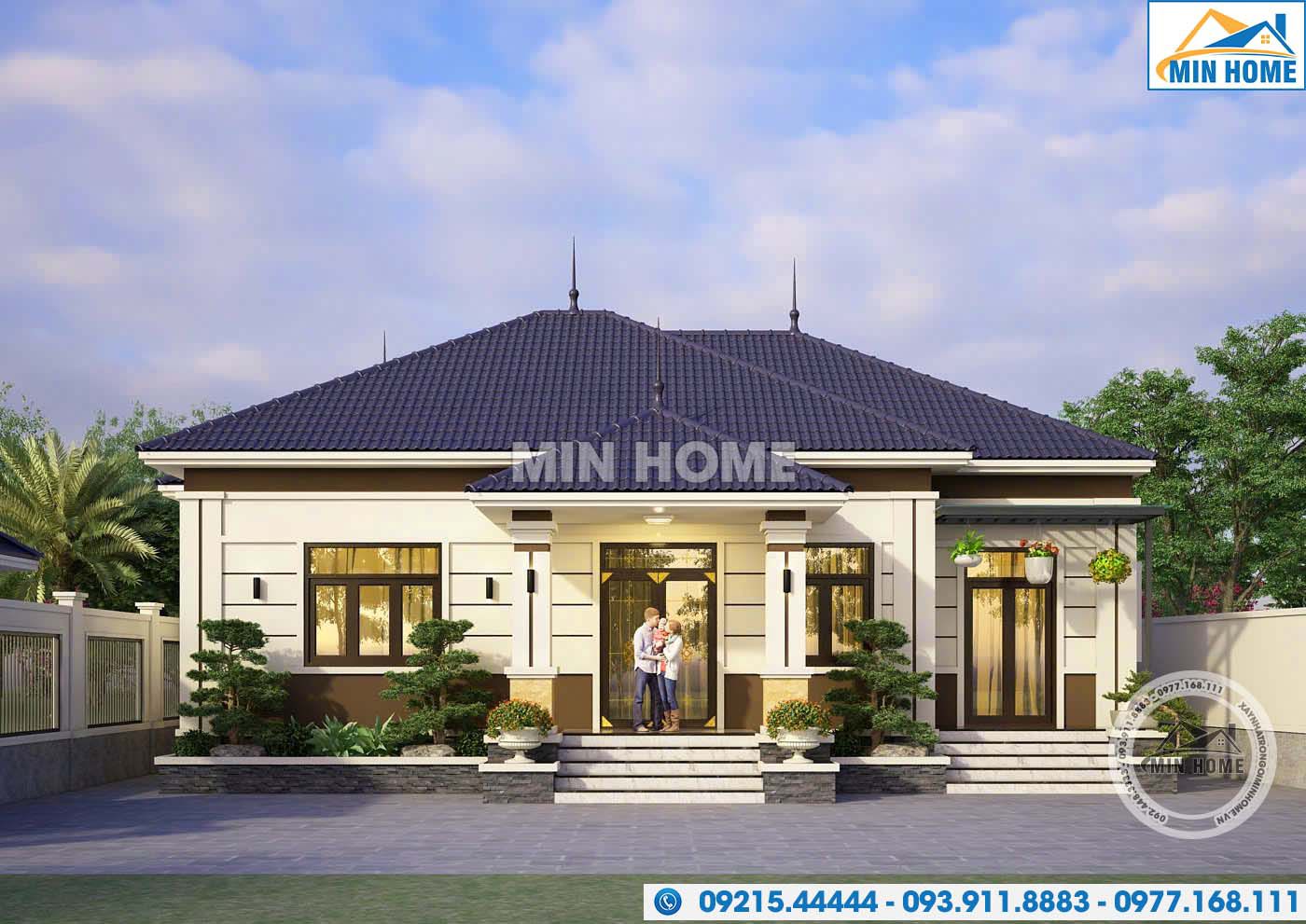 gia dinh dong nguoi dung bo lo mau nha cap 4 mai nhat don gian 4 phong ngu mh0588 2