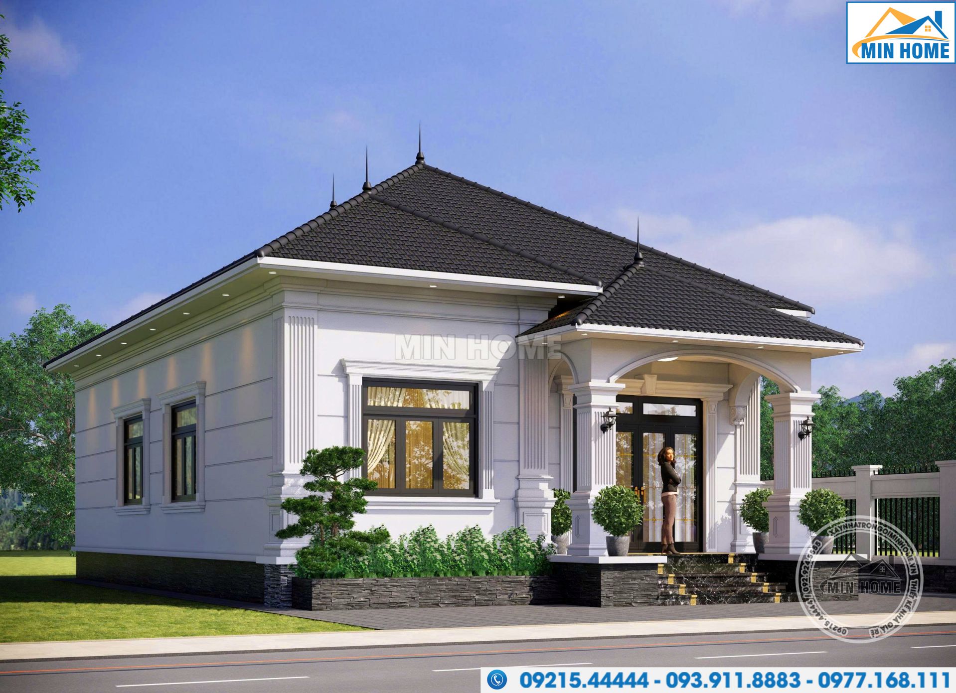 min home va hanh trinh kien tao ban ve nha cap 4 tan co dep 8