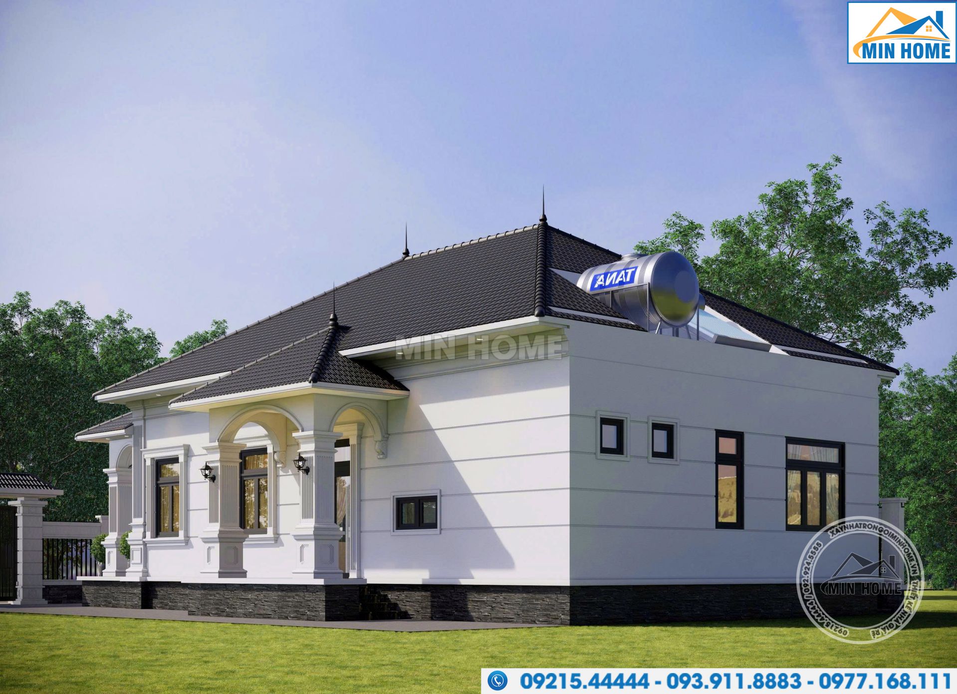 min home va hanh trinh kien tao ban ve nha cap 4 tan co dep 9