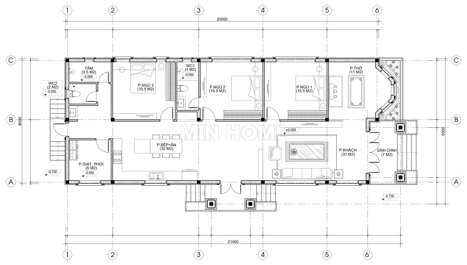 nha cap 4 mai nhat day tinh te voi ve dep hien dai o long an 12