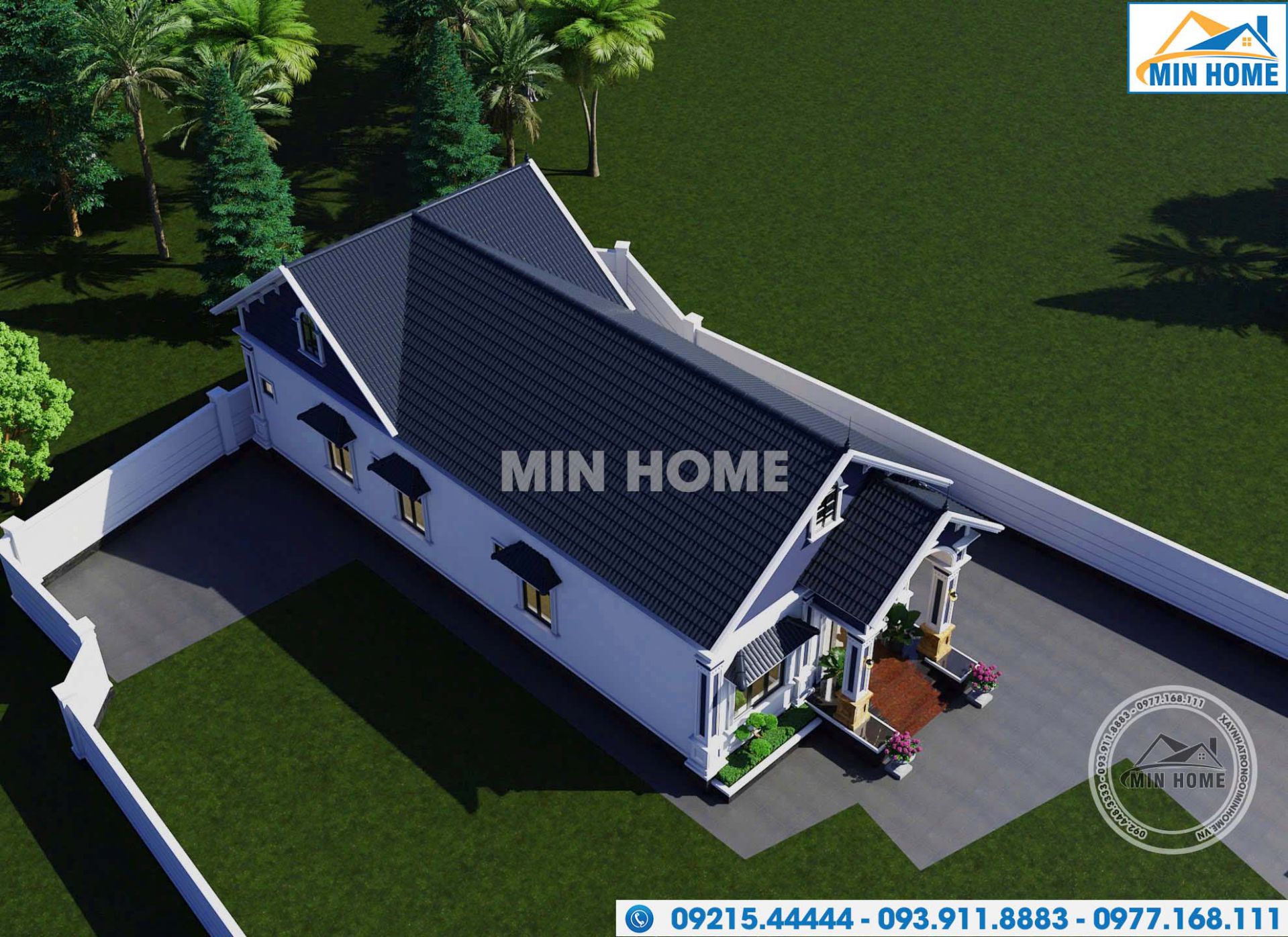 thiet ke nha 1 tang mai thai 3 phong ngu tan co dien tinh te mn04368 4 thiet ke nha 1 tang mai thai 3 phong ngu tan co dien tinh te mn04368 4