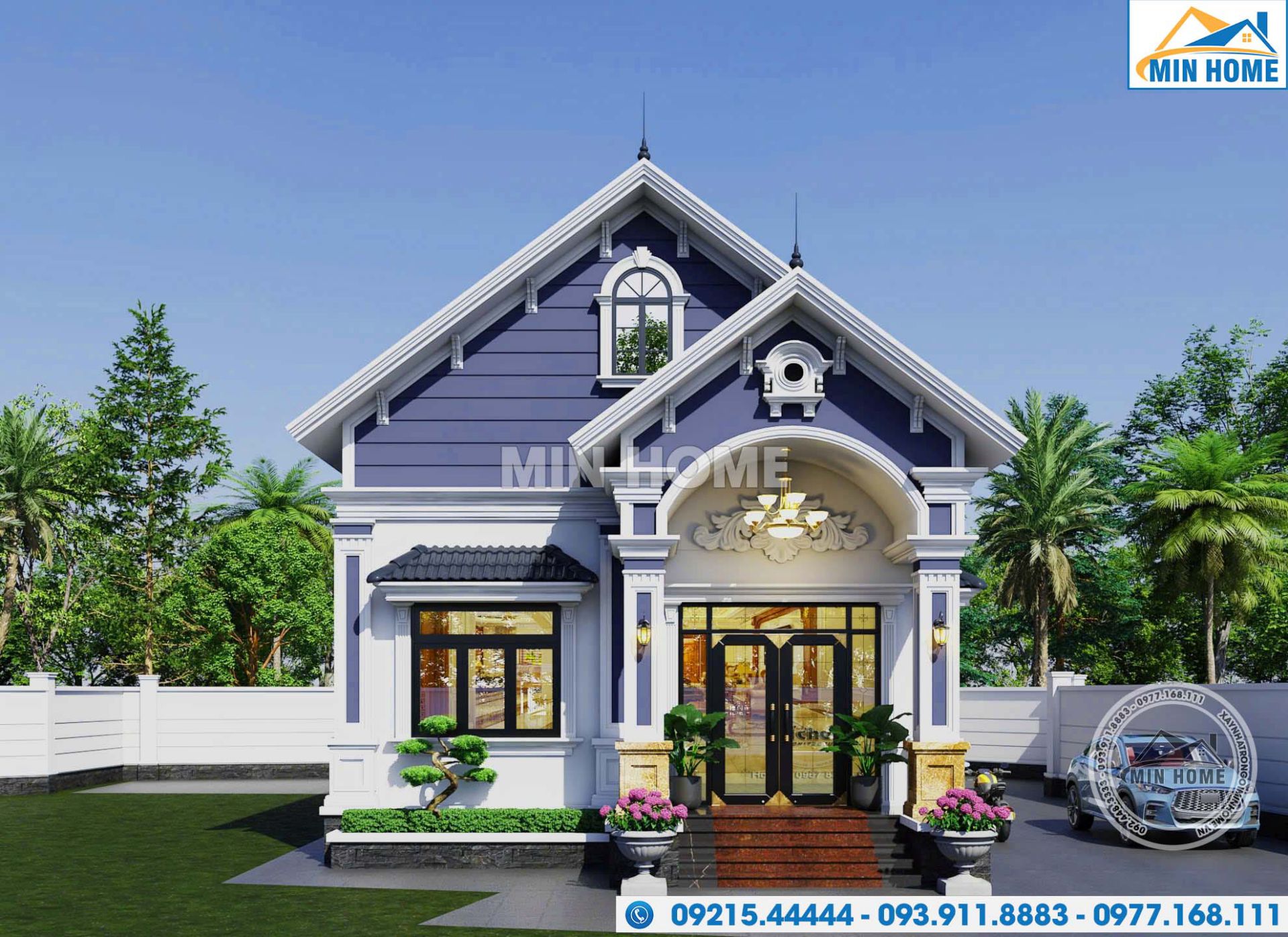 thiet ke nha 1 tang mai thai 3 phong ngu tan co dien tinh te mn04368 6 thiet ke nha 1 tang mai thai 3 phong ngu tan co dien tinh te mn04368 6