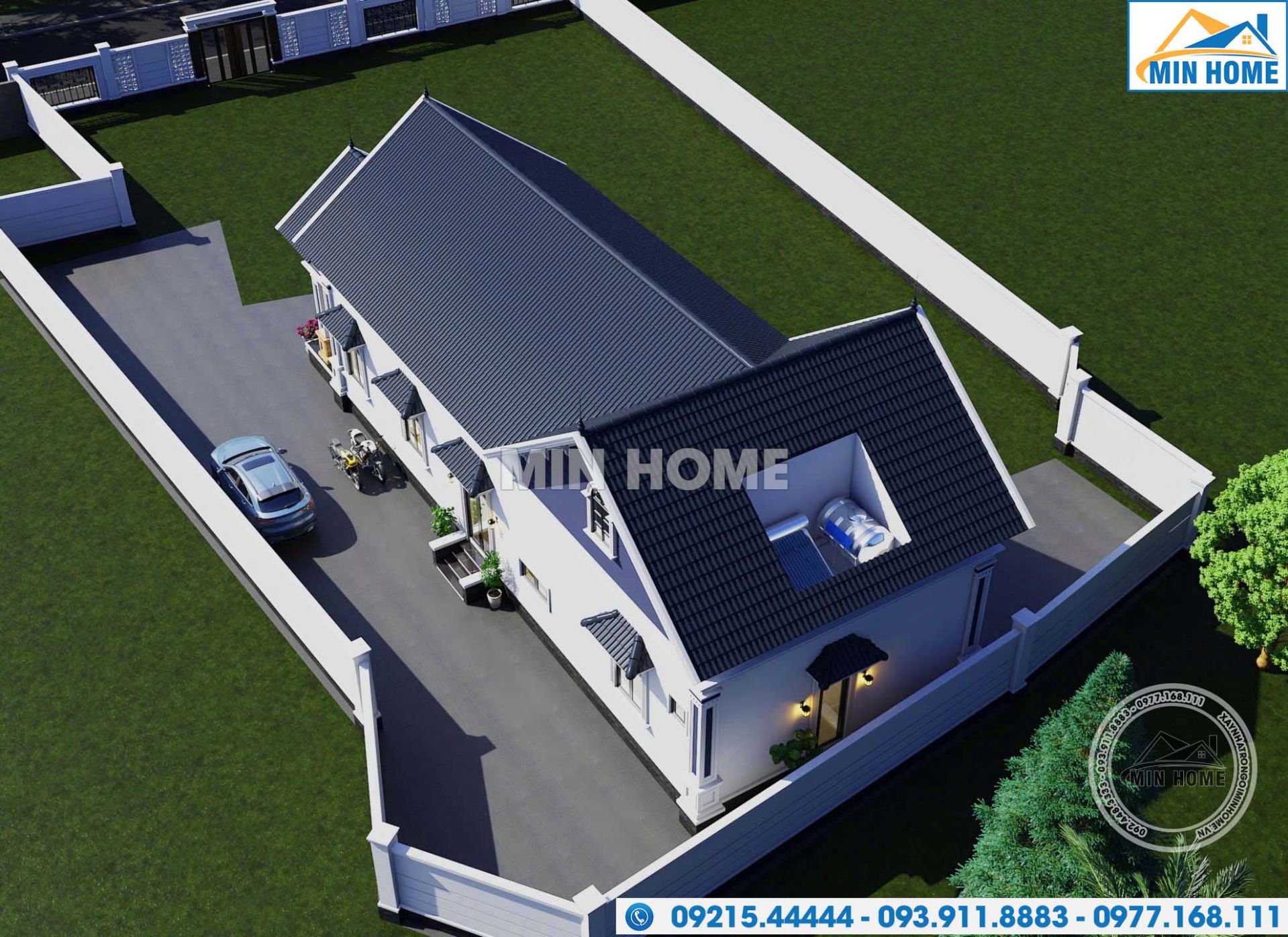 thiet ke nha 1 tang mai thai 3 phong ngu tan co dien tinh te mn04368 7 thiet ke nha 1 tang mai thai 3 phong ngu tan co dien tinh te mn04368 7